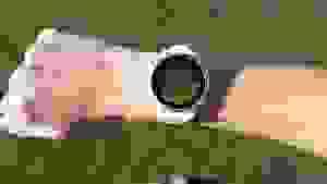 Garmin golf watch displayed on arm
