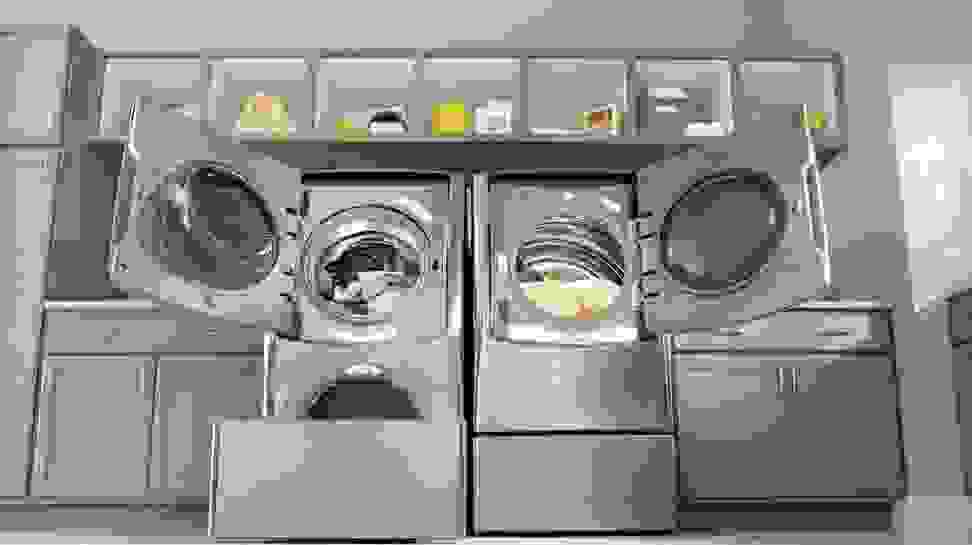 The LG WM9000 laundry pair.