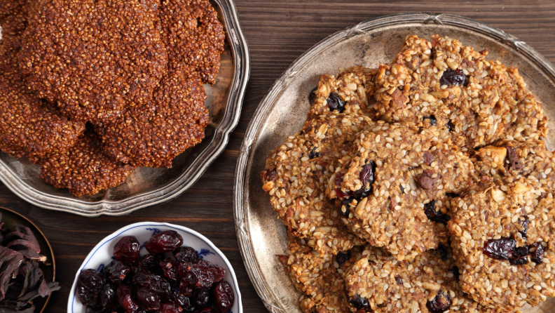 No-bake cookies can come together within minutes and they ship well.